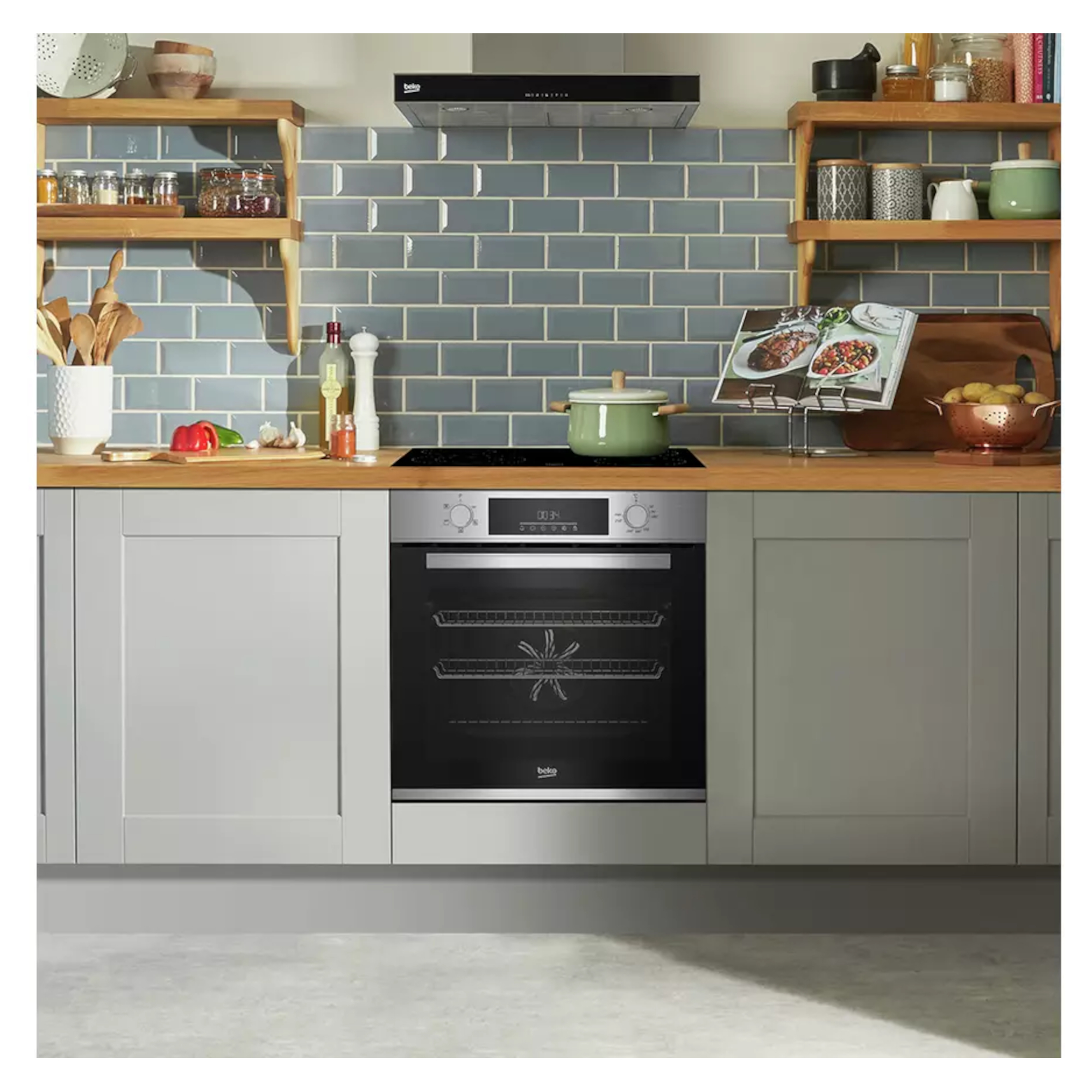 Beko BBAIF22300X 66L Electric Builtin Single Oven Stainless Steel