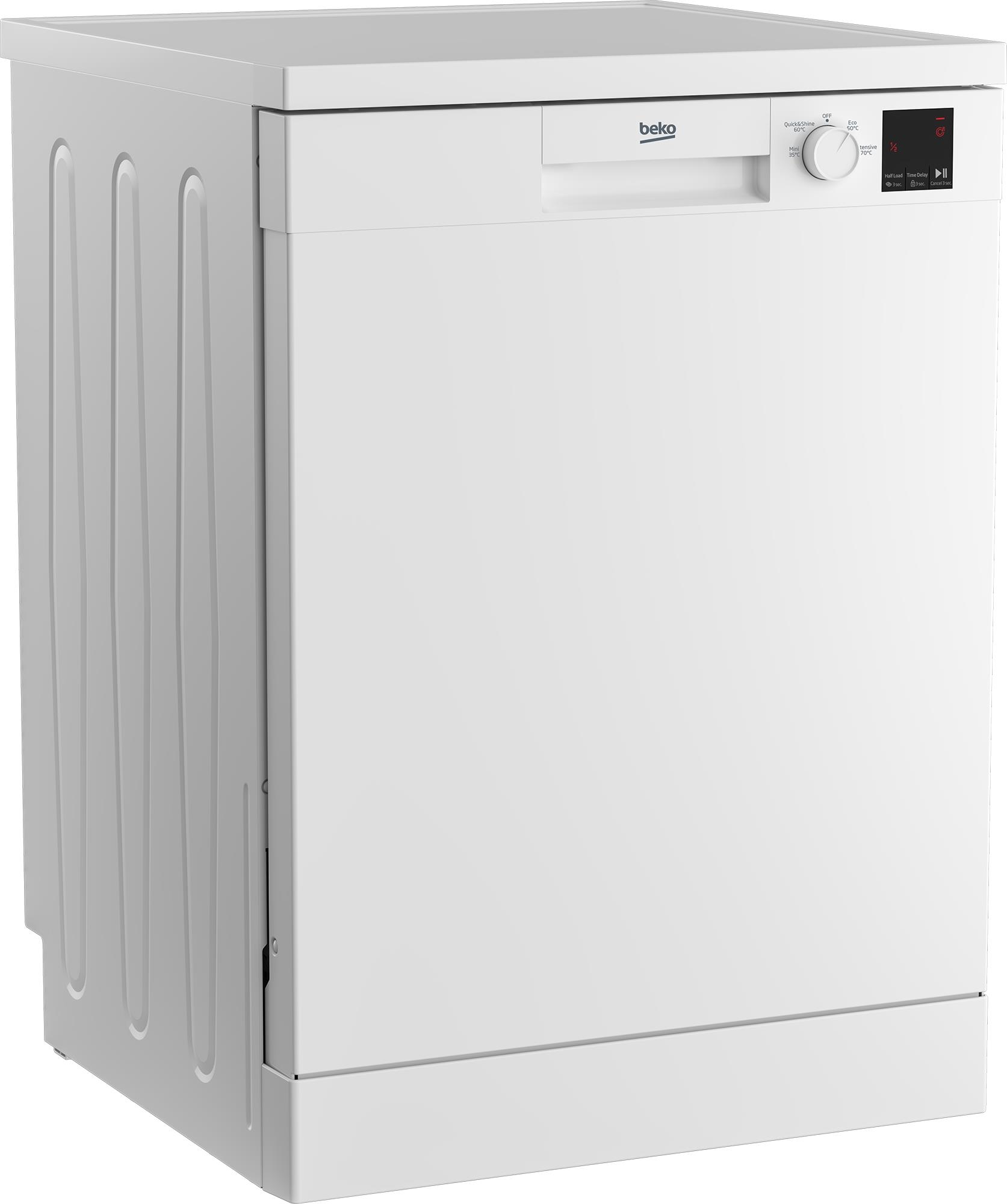 Beko DVN04X20W 60cm Freestanding Dishwasher White