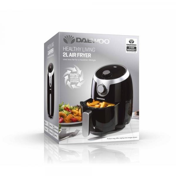 Daewoo SDA1599GE 2 Litre Manual Air Fryer Black