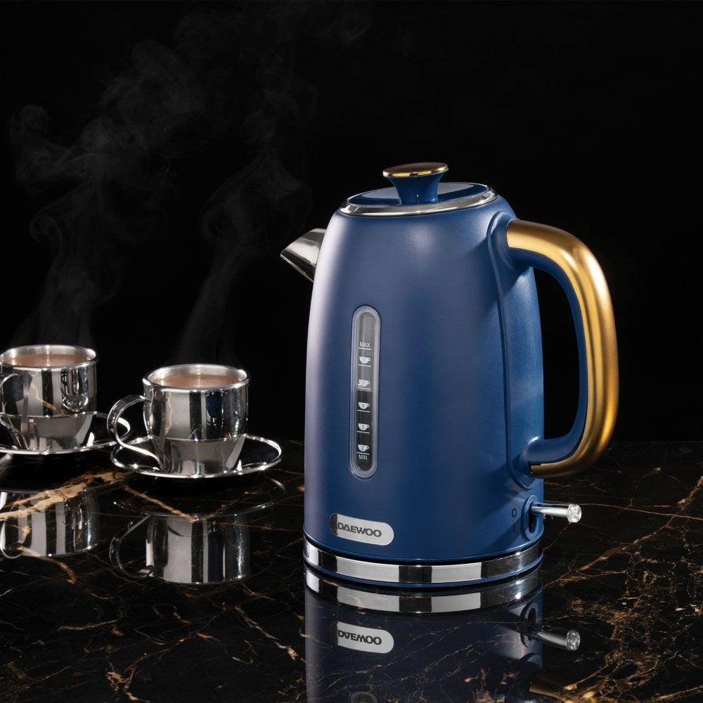 Daewoo SDA1815GE Astoria Cordless Jug Kettle in Navy Blue