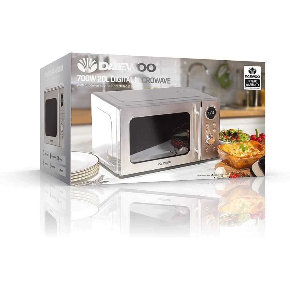 Daewoo SDA2090GE | 20L 700W Microwave - Silver