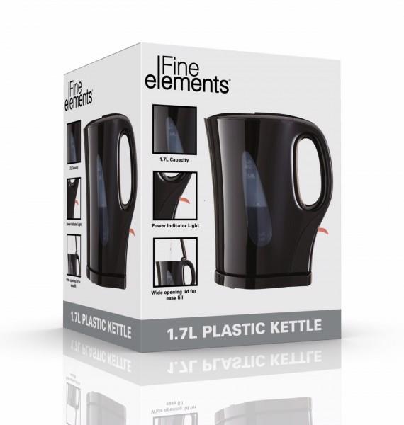 Fine Elements SDA1673GE 1.7 Litre Electric Kettle Black