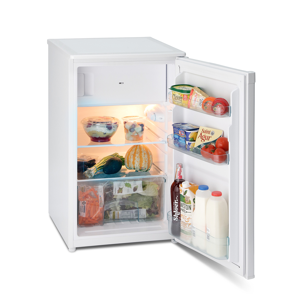 IceKing RK104WE 50cm Undercounter Freestanding Fridge (White with Ice