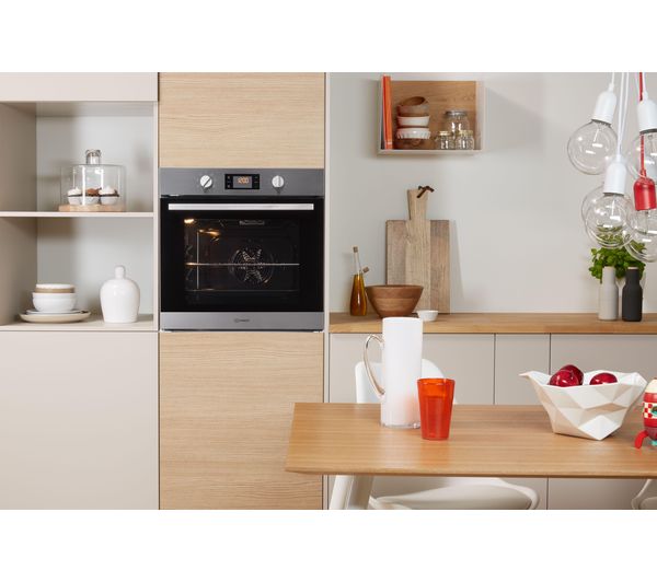 Indesit IFW6340IX 66L Builtin Electric Single Oven Stainless Steel