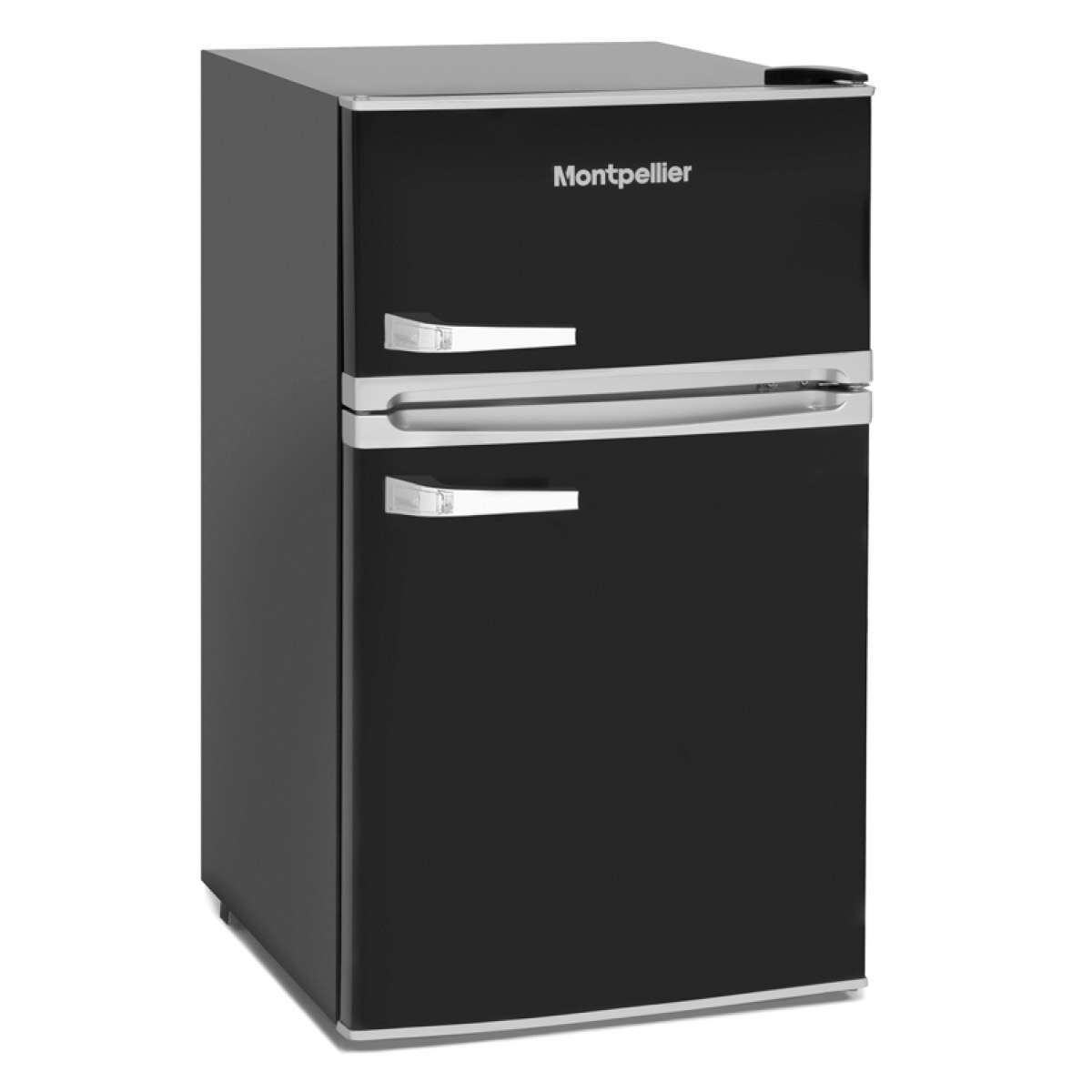 Montpellier MAB2035K Undercounter Retro Fridge Freezer Black