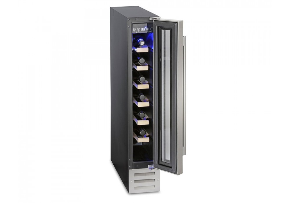 Montpellier WS7SDX 15cm slimline 7 Bottle Wine Cooler Stainless Steel