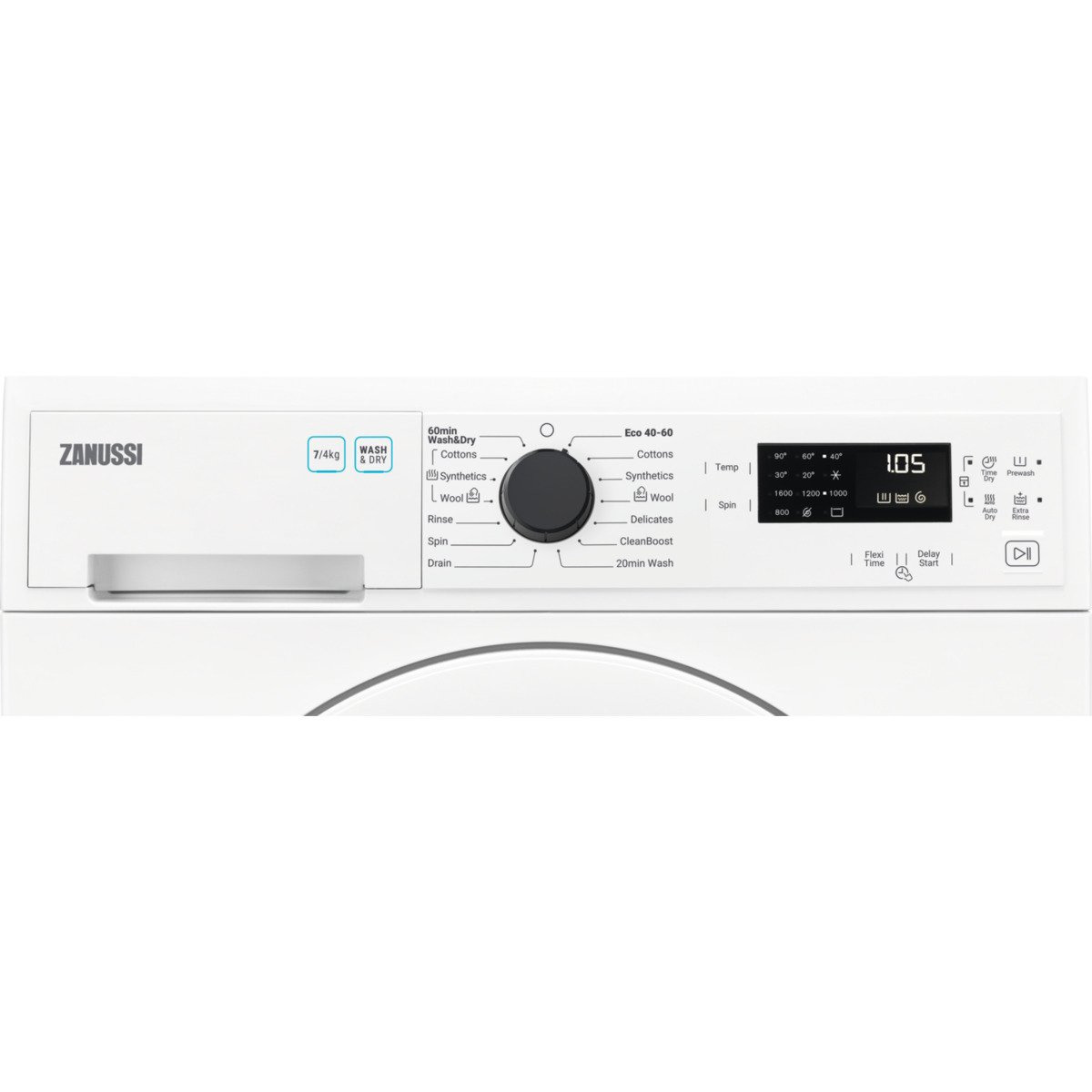 Zanussi ZWD76NB4PW 7kg / 5kg 1600rpm Washer Dryer White