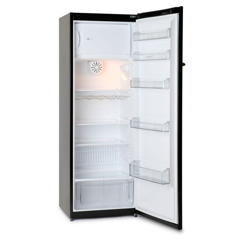 Montpellier MAB340K Retro Larder Fridge with Ice Box Black