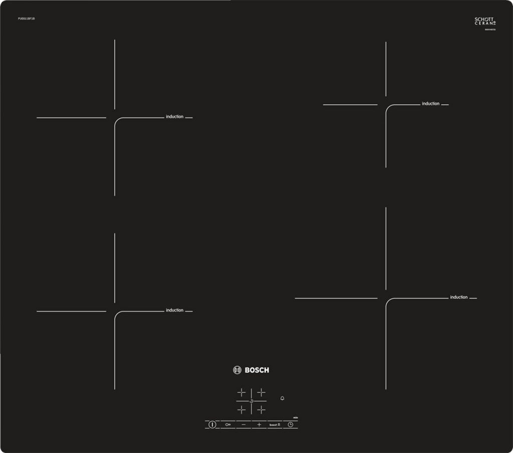 Bosch PUE611BF1B | 60cm Built-in Frameless Induction Hob | Plug & Play Installation-0