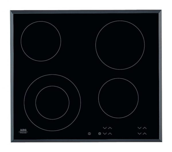 AEG HK624010FB | 59cm 4 Zone Touch Control Ceramic Electric Hob - Black -0