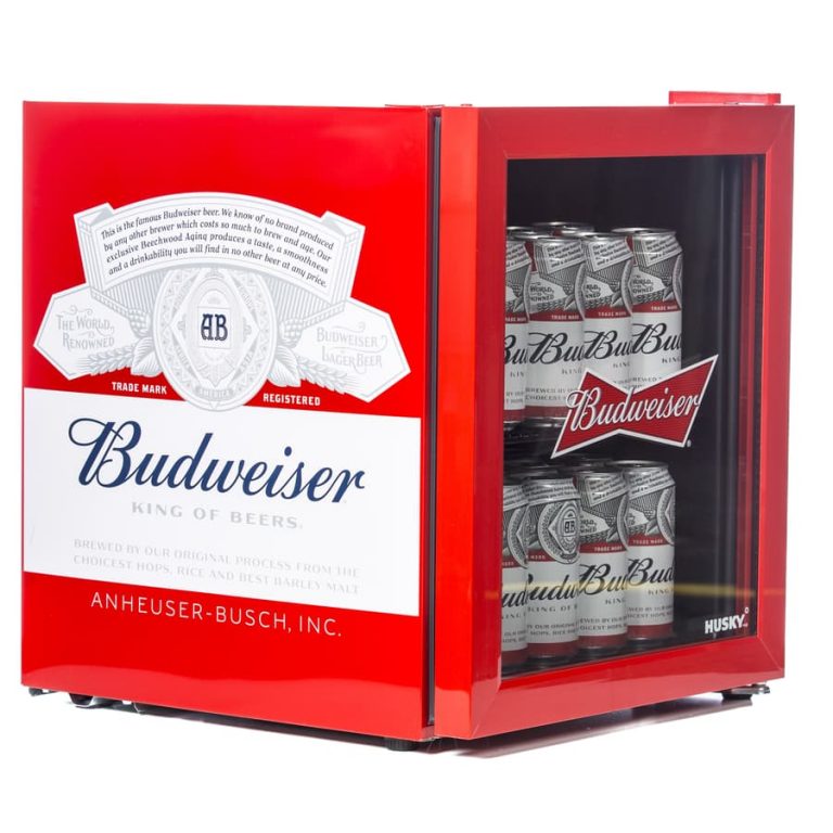 Husky HU225 Budweiser Drinks Cooler Mini Beer Fridge