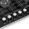 Montpellier MGH75BG 5 Burner 70cm Gas on Glass Hob