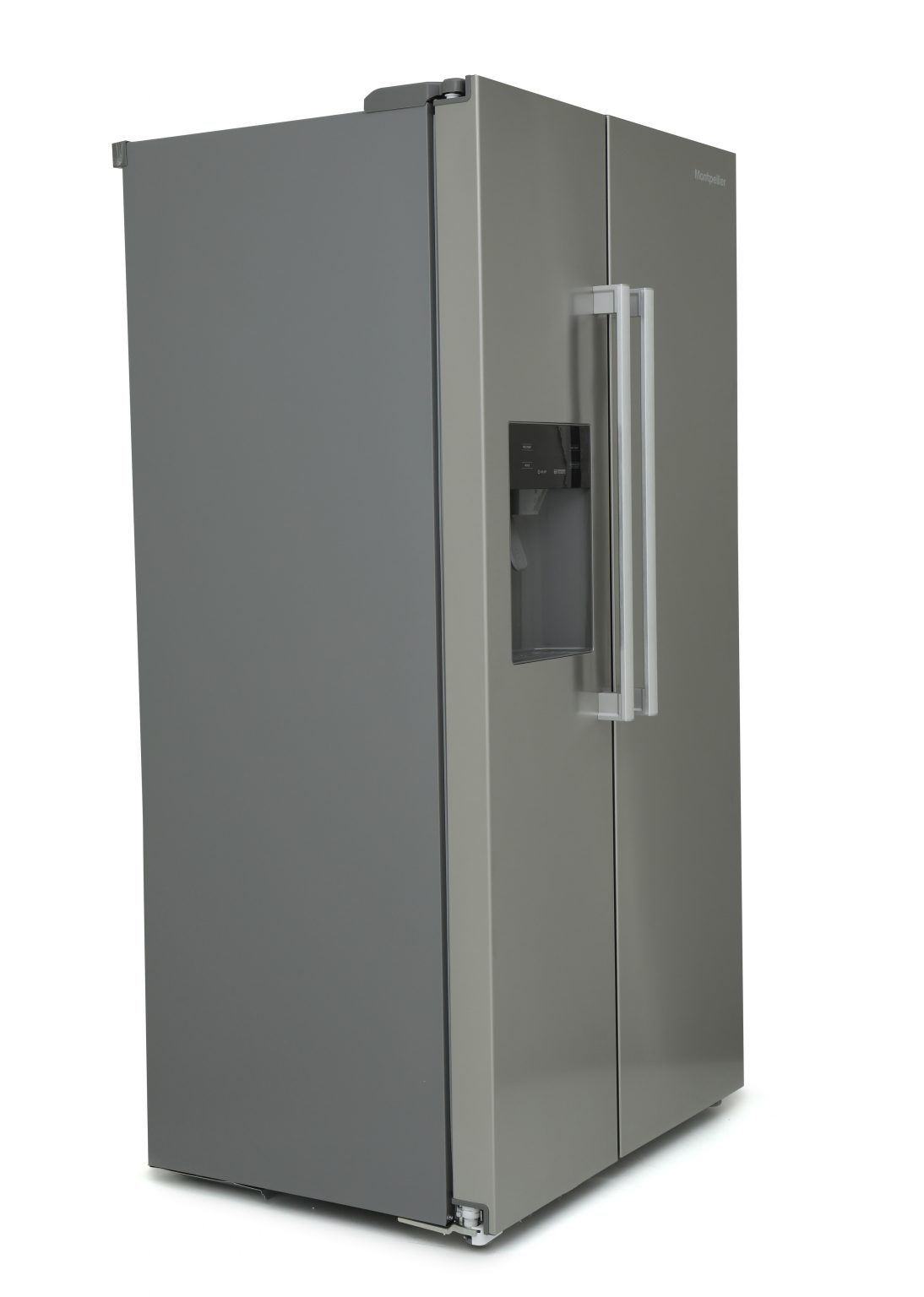 Montpellier M530PDIX American Style Plumbed Fridge Freezer in Inox