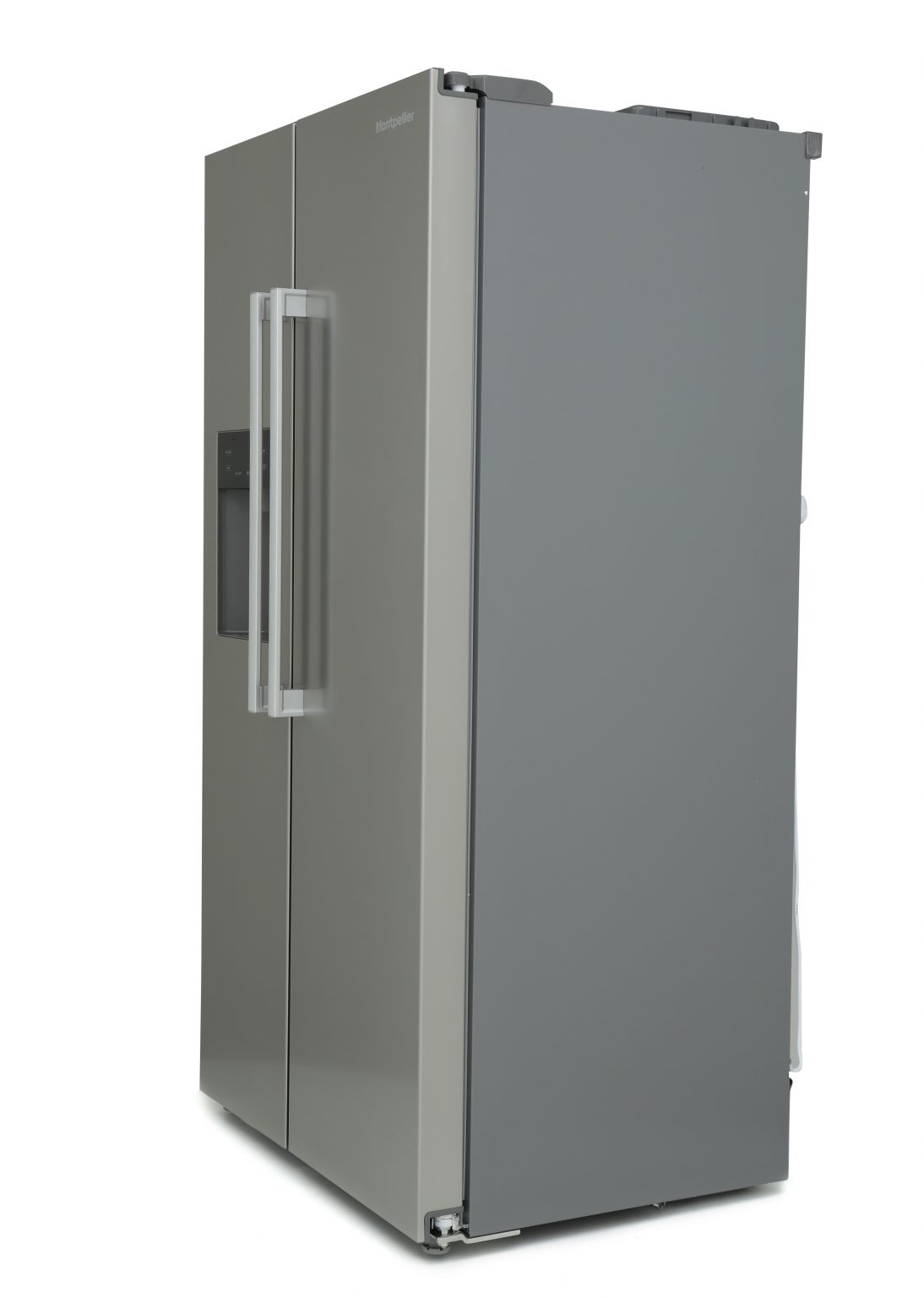 Montpellier M530PDIX American Style Plumbed Fridge Freezer in Inox