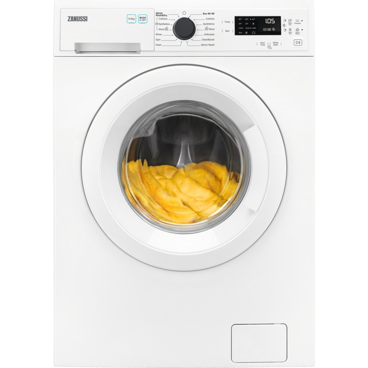 Zanussi integrated washer dryer sales 7kg