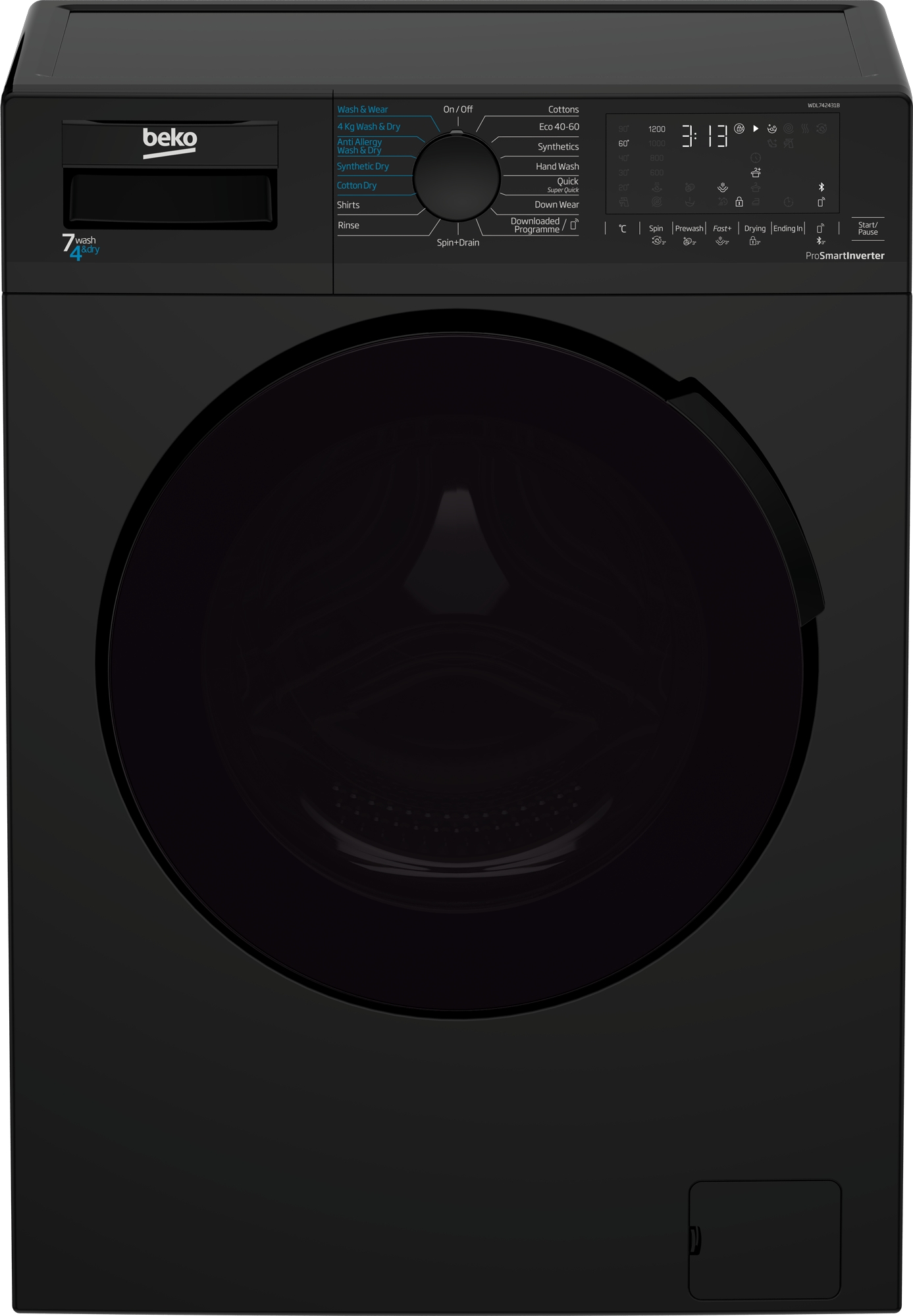Beko black washer on sale dryer