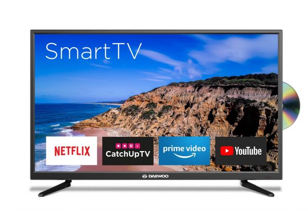 Daewoo D32RTSDVD | 32' LED Smart HD Television - Netflix, Prime