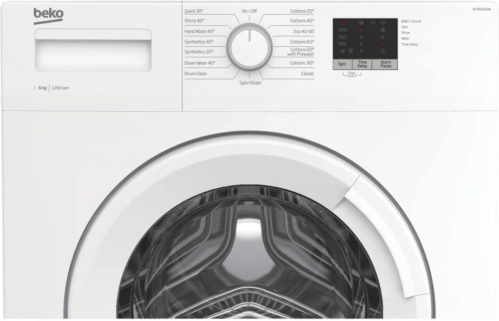 Beko WTK62051W 6Kg Washing Machine with 1200 rpm White