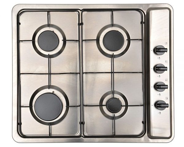 Montpellier MGB60X 58cm Side Control Gas Hob - Stainless Steel