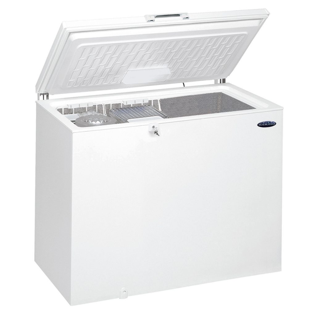 IceKing CF312W 312L Chest Freezer with Lockable Lid White