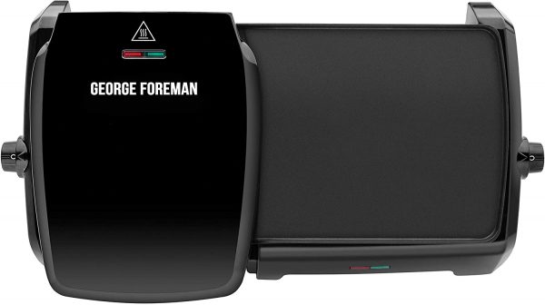 George Foreman 23450 | Variable Temperature Large Grill & Griddle - Black