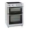Montpellier MDC600FW | 60cm Double Oven Electric Cooker with Ceramic Hob - White