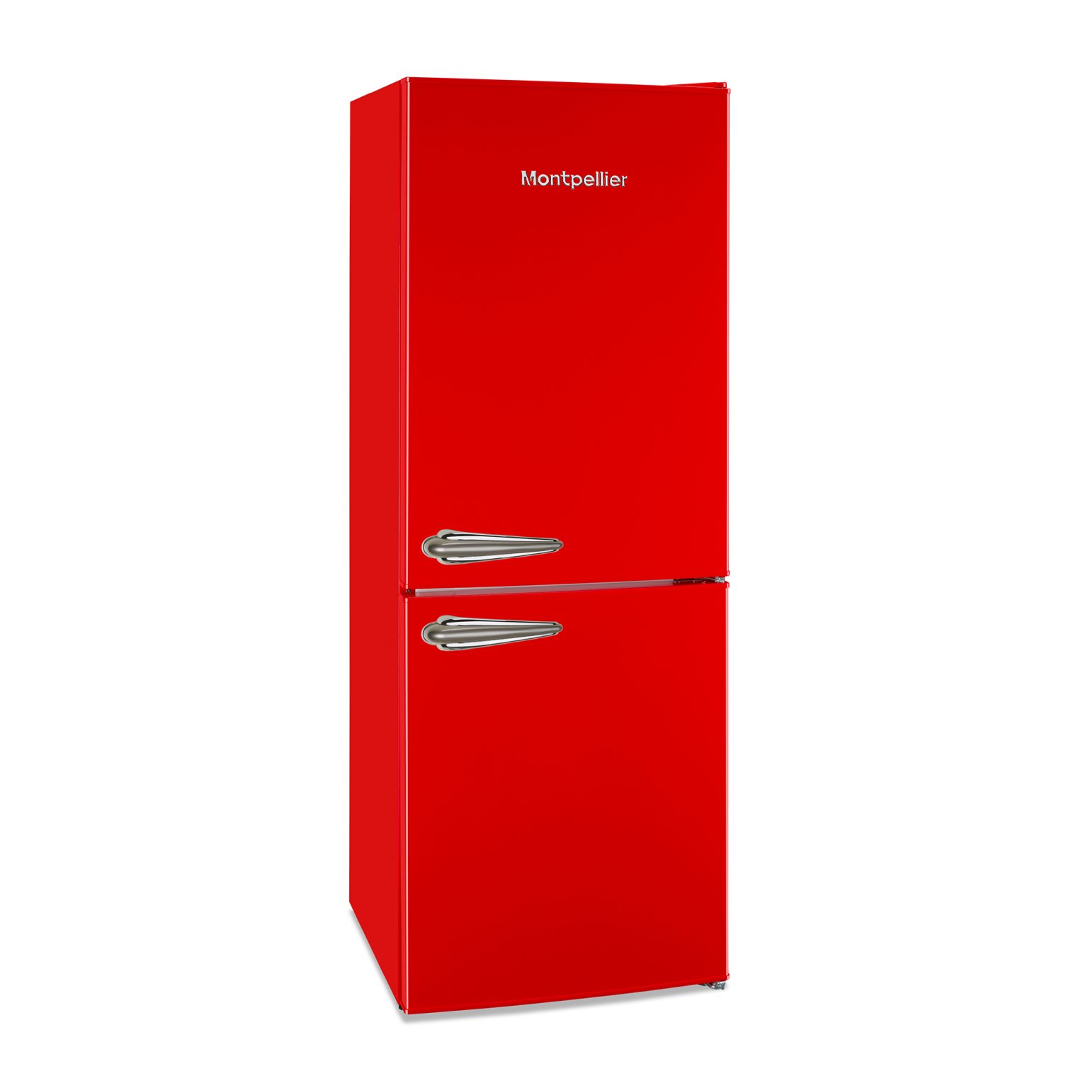 Montpellier MAB145R Freestanding Retro Style Fridge Freezer Red