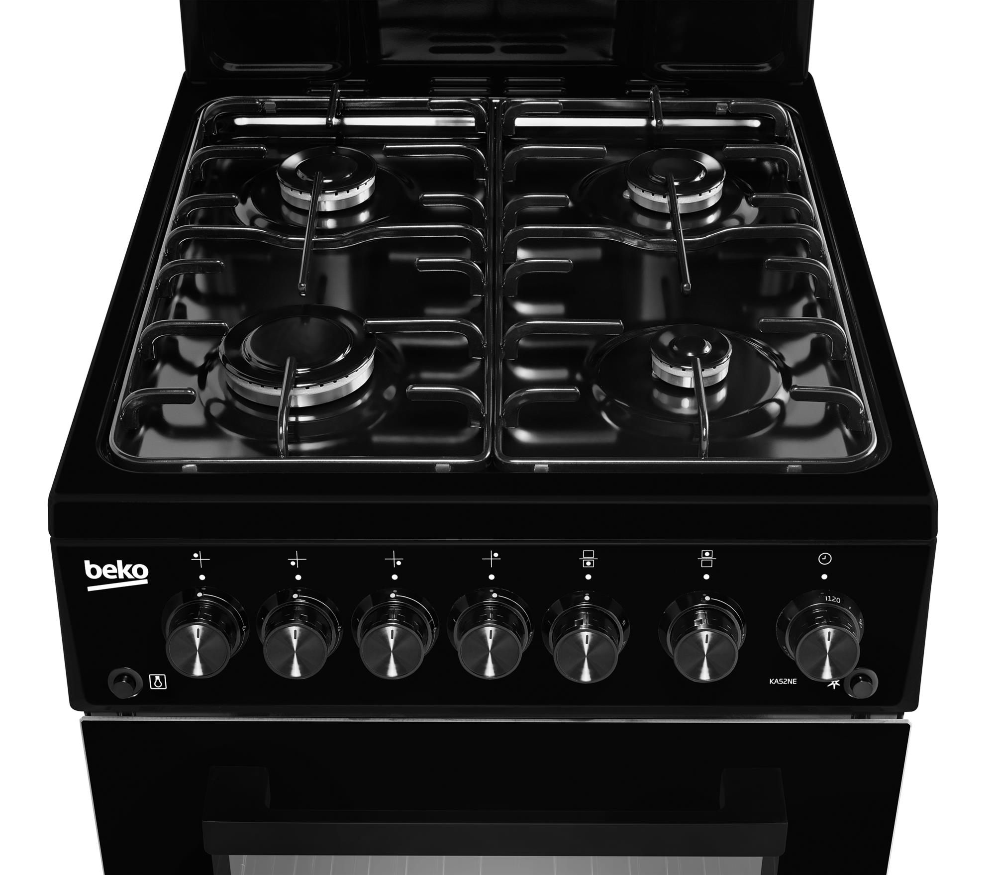 Beko KA52NEK 50cm Gas Cooker Black