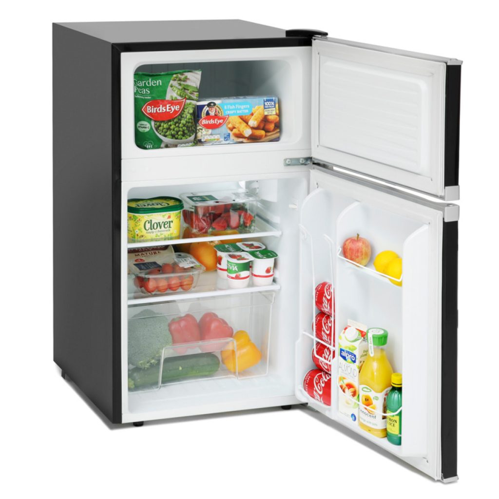 Montpellier MAB2035K Undercounter Retro Fridge Freezer Black
