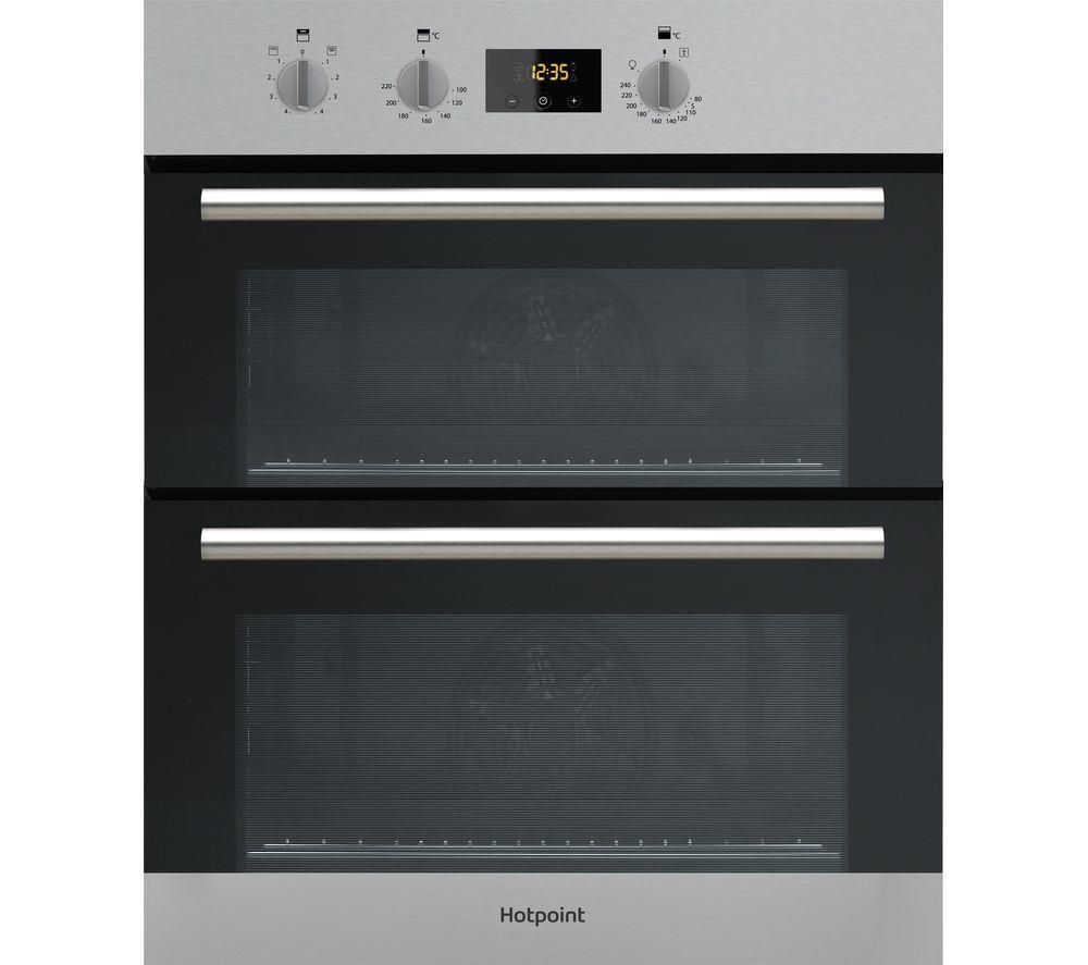 Hotpoint DD2540IX Built In Double Oven Electric Fan Inox