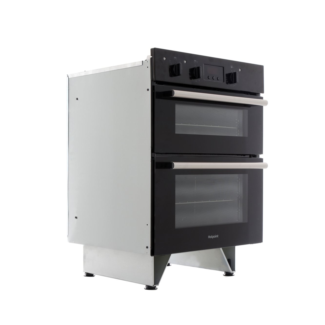 Hotpoint du2540bl 60cm built under double electric fan oven in discount black