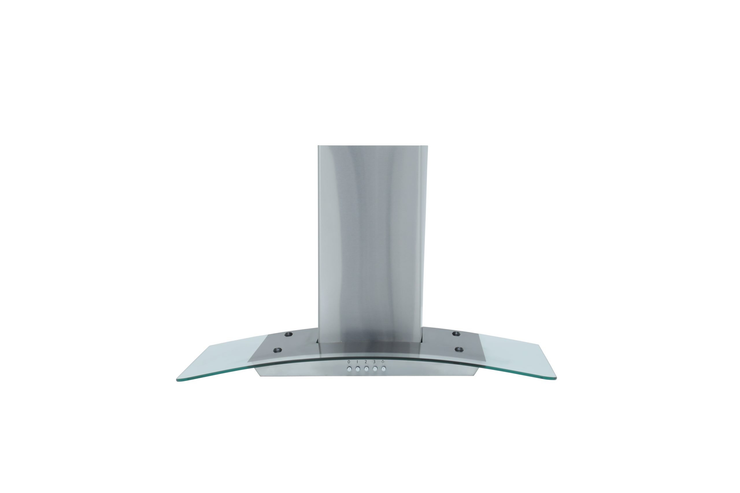 Montpellier MHG700X 70cm Curved Glass Stainless Steel Chimney Hood 1