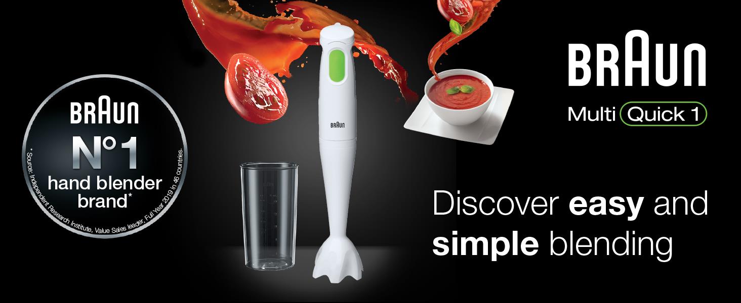 Braun Multiquick 1 Soup Hand Blender (MQ100)