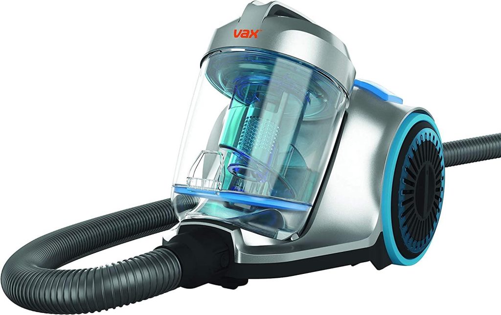 Vax CVRAV013 Cylinder Bagless Vacuum Cleaner Silver & Blue