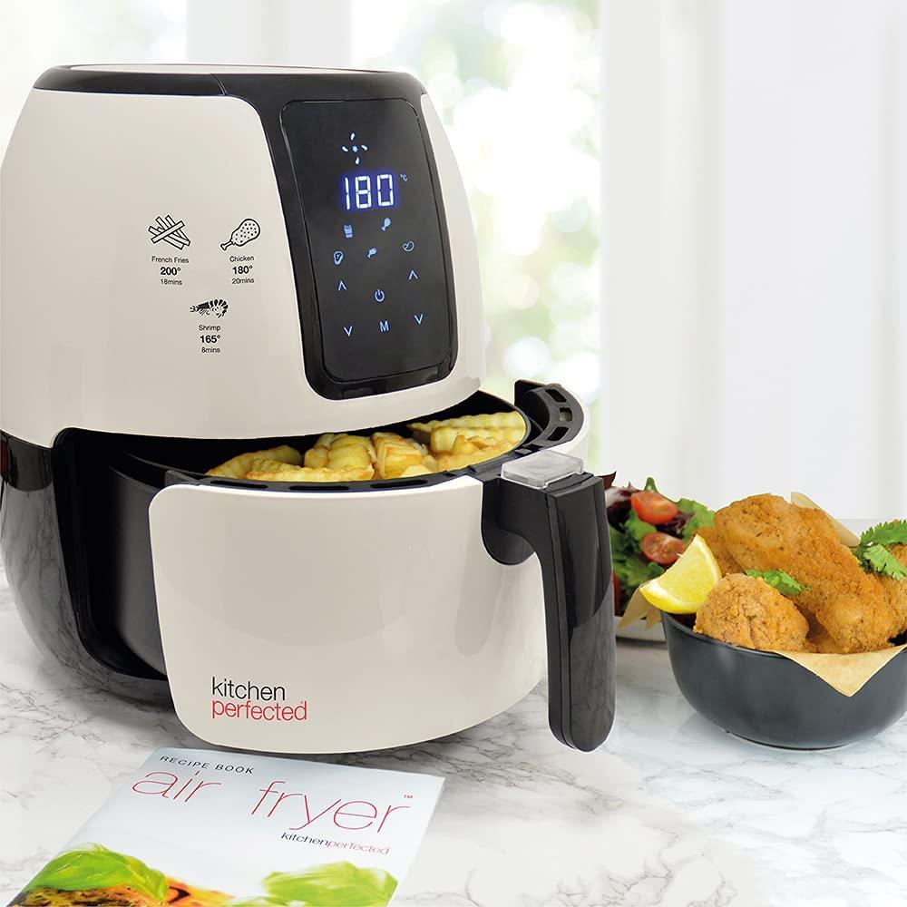 KitchenPerfected E6703WI 4.0Ltr Digi-Touch Air Fryer - Cream 