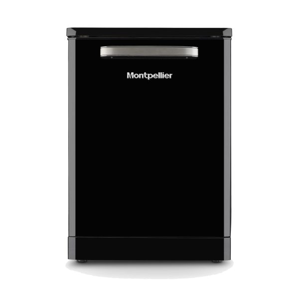 Montpellier MAB1353K 60cm Retro Dishwasher in Black