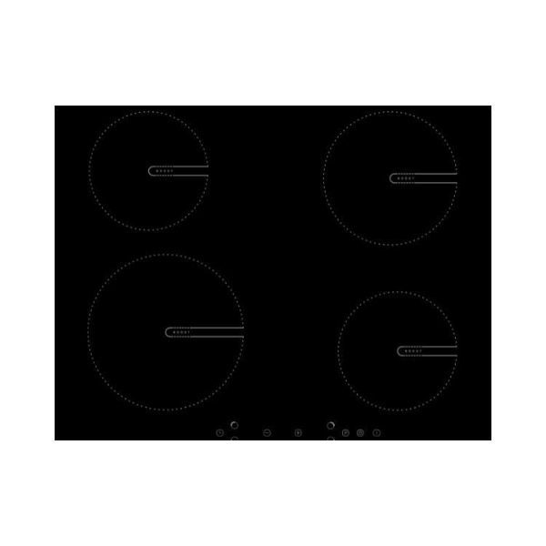 Solt SIND6013A 60cm 13A induction hob with 4 zones, touch controls, 99-minute timer, and hot hob indicator. Stylish, efficient cooking for modern kitchens.